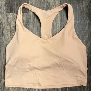 NEW W/O TAGS AERIE OFFLINE REAL ME LOW KEY RACERBACK SPORTS BRA DUSTY PINK